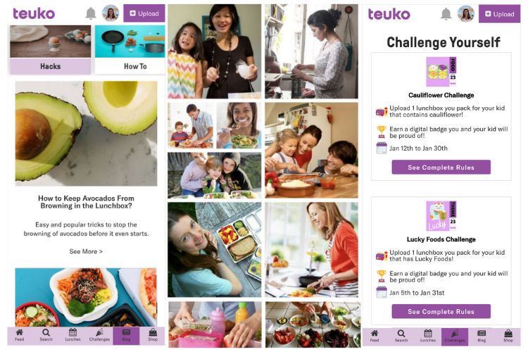 Teuko community blog, challenges and giveaways for kids lunchbox ideas